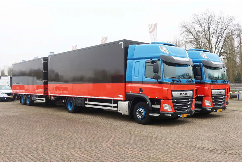 DAF CF 410 Bakwagen + trailer 2x Dhollandia 2000 KG klep - Truk box: gambar 2 DAF CF 410 Bakwagen + trailer 2x Dhollandia 2000 KG klep - Truk box: gambar 2