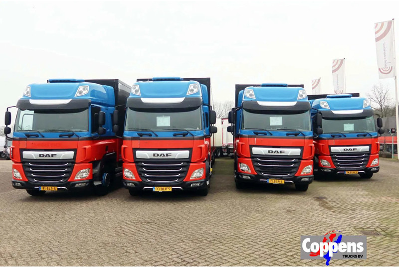 DAF CF 410 Bakwagen + trailer 2x Dhollandia 2000 KG klep - Truk box: gambar 1 DAF CF 410 Bakwagen + trailer 2x Dhollandia 2000 KG klep - Truk box: gambar 1