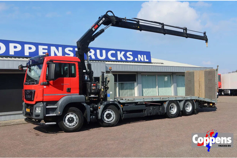 MAN TGS 35.360 8X2 Euro 6 Oprijwagen + HIAB 228 E 3 kraan. Radio grafisch + winch - Truk derek: gambar 1 MAN TGS 35.360 8X2 Euro 6 Oprijwagen + HIAB 228 E 3 kraan. Radio grafisch + winch - Truk derek: gambar 1