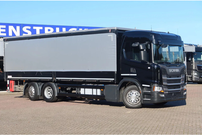 Truk dengan terpal samping Scania G450 6x2 Huif. Schuifdak: gambar 18