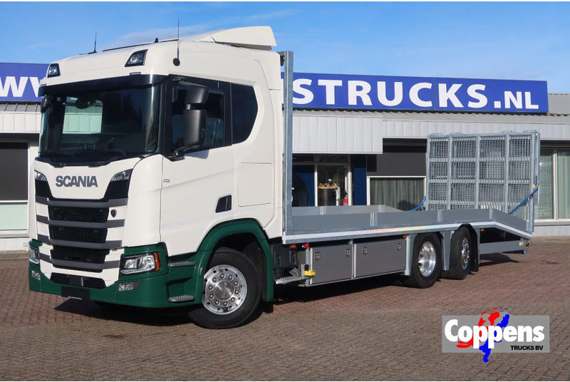 Scania R500 NGS Machine oprijwagen Stuur as. - Truk pengangkut mobil: gambar 1 Scania R500 NGS Machine oprijwagen Stuur as. - Truk pengangkut mobil: gambar 1