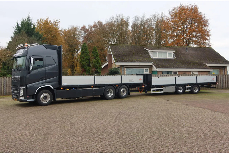 Volvo FH 460 Open Laadbak + Aanhanger Nieuw Smart-TACHO generatie 2-V2 - Truk flatbed: gambar 3 Volvo FH 460 Open Laadbak + Aanhanger Nieuw Smart-TACHO generatie 2-V2 - Truk flatbed: gambar 3