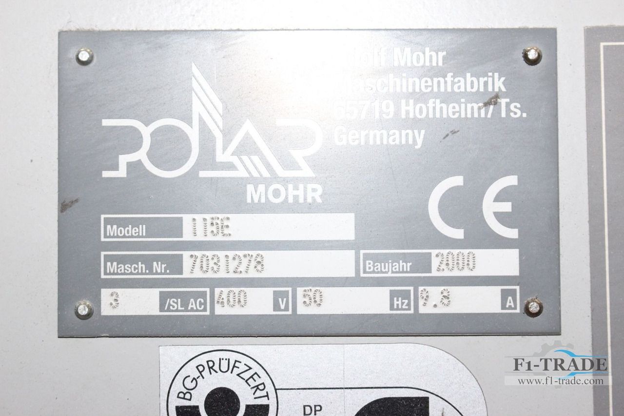 Polar 115 E - Mesin potong kertas: gambar 4 Polar 115 E - Mesin potong kertas: gambar 4
