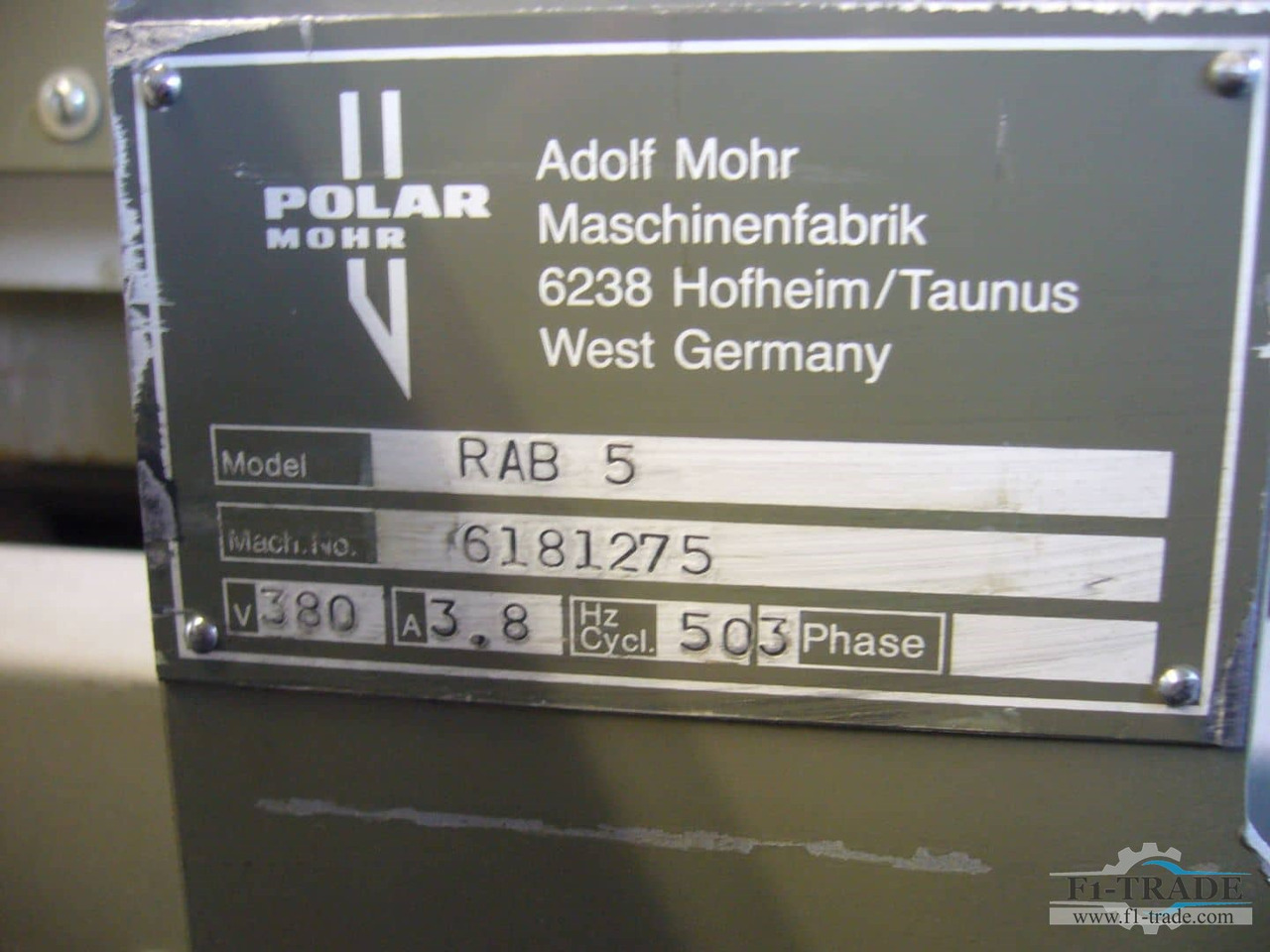 Polar RAB 5 - Mesin percetakan: gambar 4 Polar RAB 5 - Mesin percetakan: gambar 4