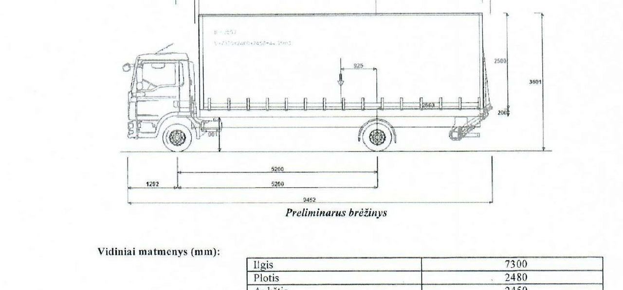 Truk dengan terpal samping MAN TGL 12.220 4X2 BL su liftu (8493): gambar 16