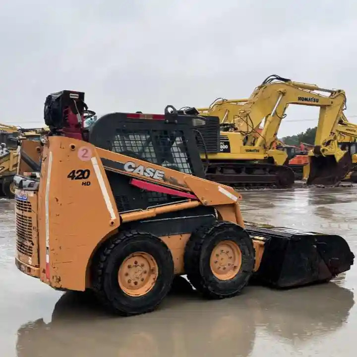 Skid steer Original Second hand CASE skid steer loader 420 for sale compact skid steers loaders 440 430 420 in stock: gambar 6