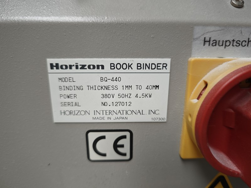 Horizon BQ-440 - Mesin penjilid: gambar 3 Horizon BQ-440 - Mesin penjilid: gambar 3