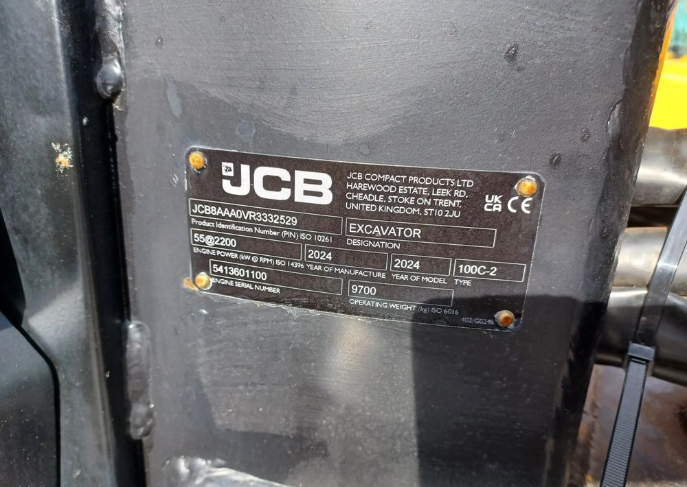 JCB Minikoparka gąsienicowa 100C-2 - Ekskavator perayap: gambar 3 JCB Minikoparka gąsienicowa 100C-2 - Ekskavator perayap: gambar 3