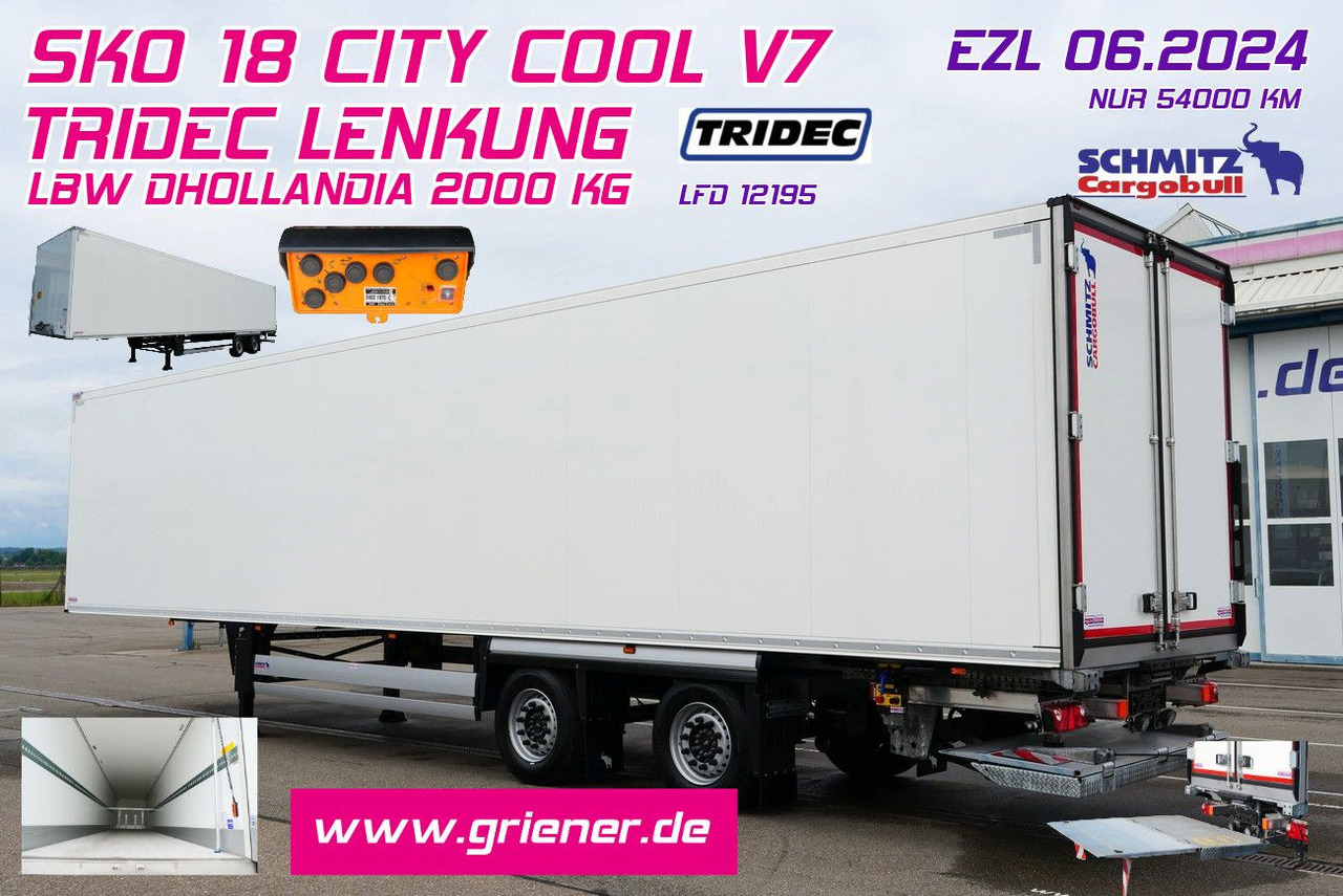 Schmitz Cargobull SKO 18/ LZG CITY /COOL V7 LBW /TRIDEC /FP 45 - Semi-trailer kotak tertutup: gambar 1 Schmitz Cargobull SKO 18/ LZG CITY /COOL V7 LBW /TRIDEC /FP 45 - Semi-trailer kotak tertutup: gambar 1