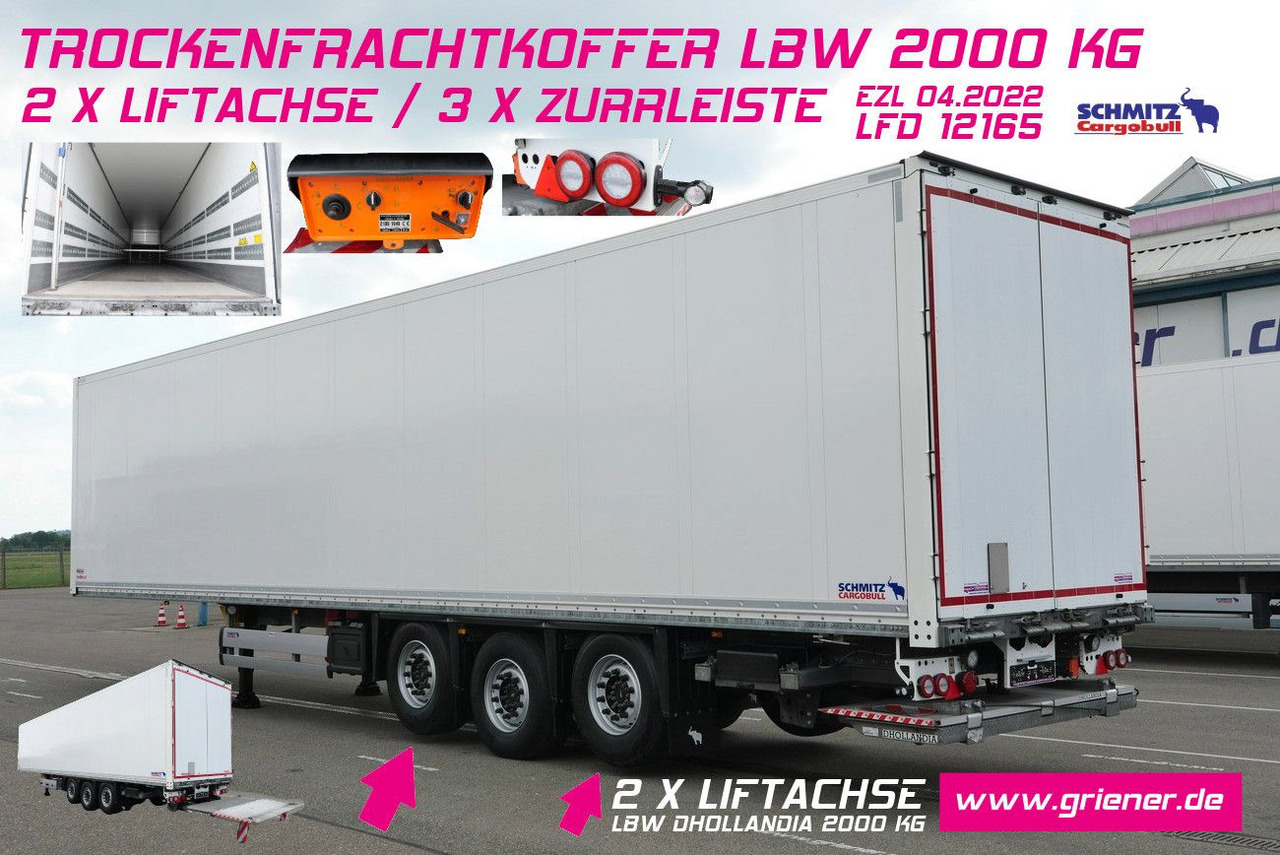 Schmitz Cargobull SKO 24/3 x ZURR/2 x LIFT /LBW 2000 kg / 2,70 - Semi-trailer kotak tertutup: gambar 1 Schmitz Cargobull SKO 24/3 x ZURR/2 x LIFT /LBW 2000 kg / 2,70 - Semi-trailer kotak tertutup: gambar 1