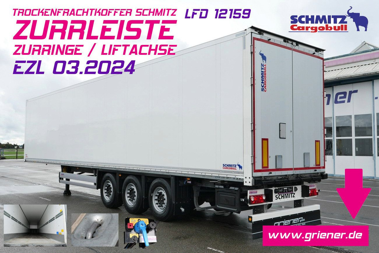 Schmitz Cargobull SKO/SBO 24 ZURRLEISTE / ZURRINGE / LIFTACHSE - Semi-trailer kotak tertutup: gambar 1 Schmitz Cargobull SKO/SBO 24 ZURRLEISTE / ZURRINGE / LIFTACHSE - Semi-trailer kotak tertutup: gambar 1