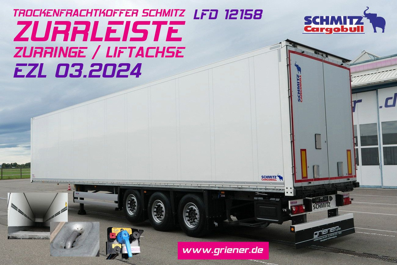 Schmitz Cargobull SKO/SBO 24 ZURRLEISTE / ZURRINGE / LIFTACHSE - Semi-trailer kotak tertutup: gambar 1 Schmitz Cargobull SKO/SBO 24 ZURRLEISTE / ZURRINGE / LIFTACHSE - Semi-trailer kotak tertutup: gambar 1