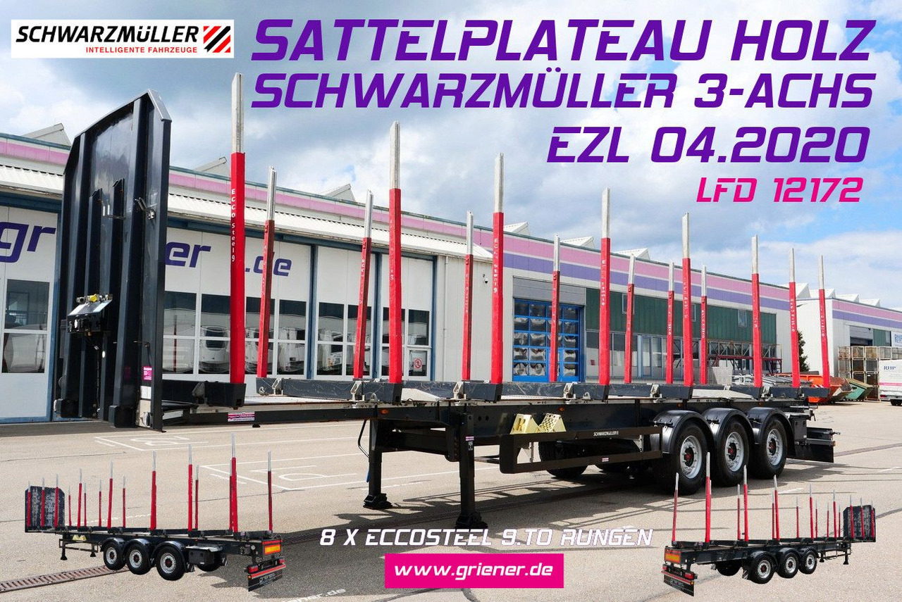 Schwarzmüller Y serie /RUNGENSATTEL HOLZ ECCO STEEL 9to /8 x - Semi-trailer pengangkut kayu: gambar 1 Schwarzmüller Y serie /RUNGENSATTEL HOLZ ECCO STEEL 9to /8 x - Semi-trailer pengangkut kayu: gambar 1