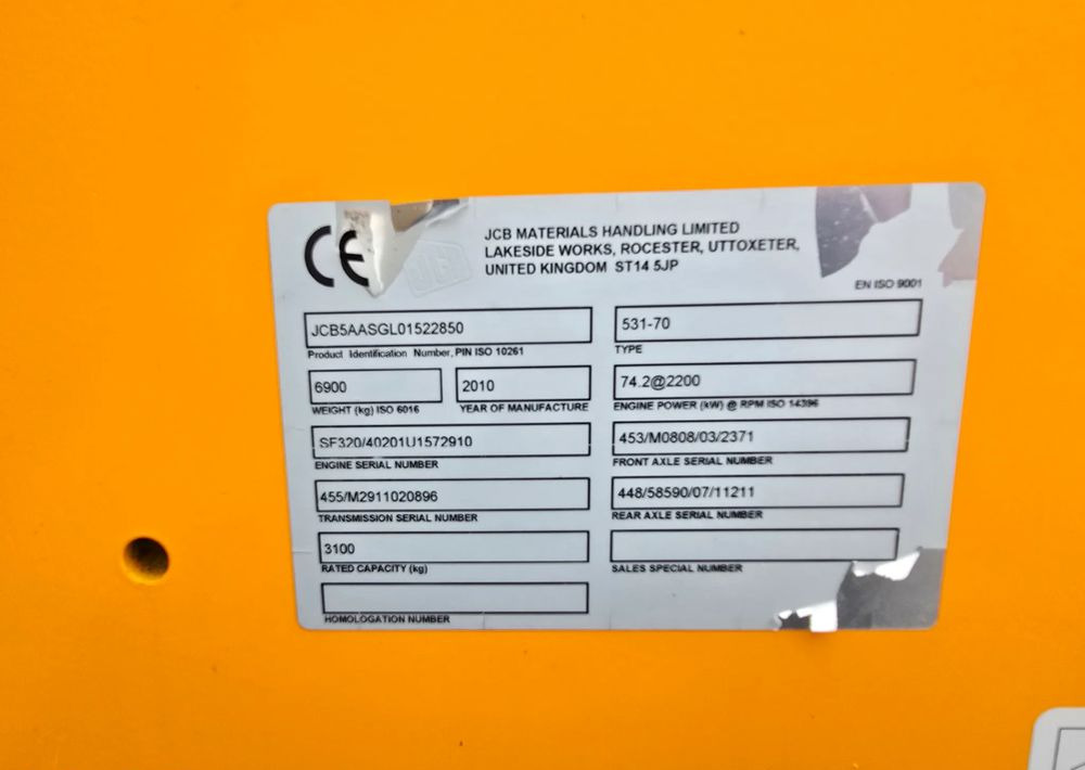 Telehandler JCB 531-70: gambar 8
