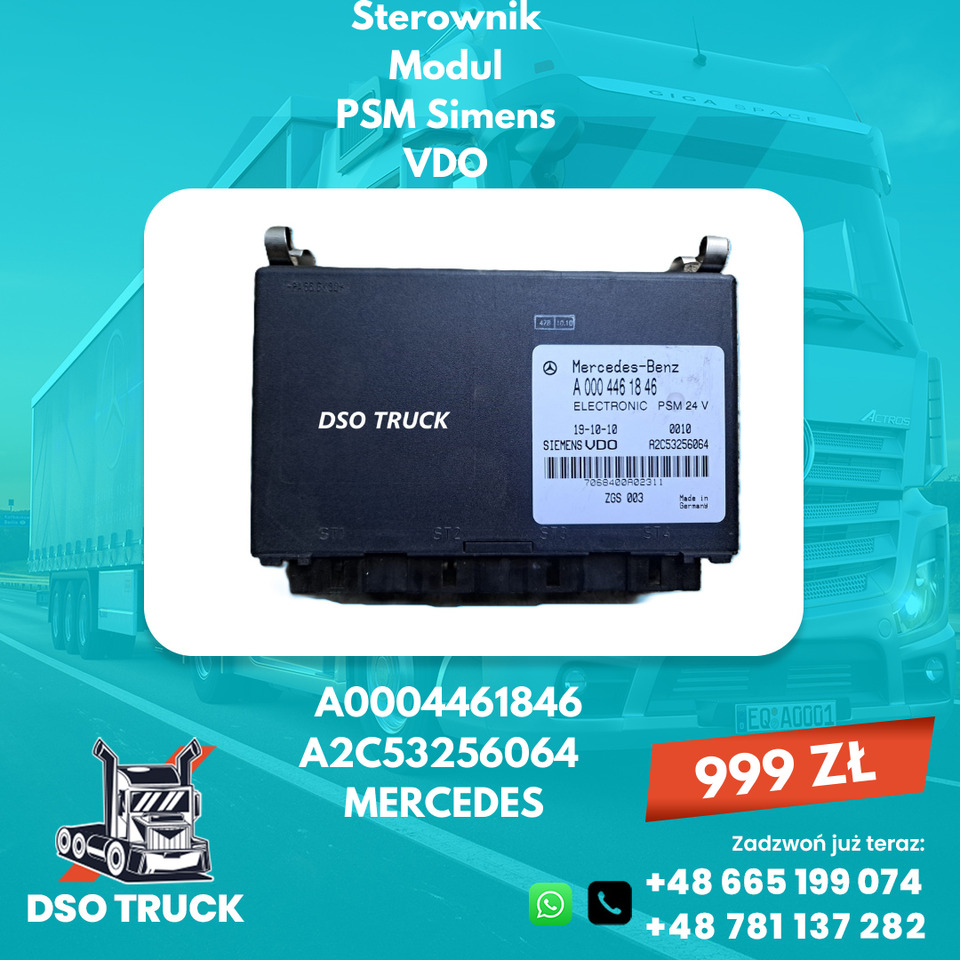 Suku cadang A0004461846 PSM Simens VDO Sterownik Modul Mercedes ACTROS: gambar 1