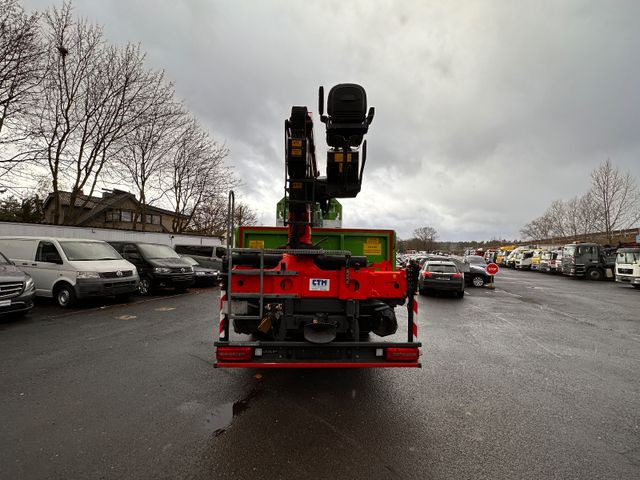 DAF CF 370 mit Kran Klima Tempomat - Truk flatbed, Truk derek: gambar 4 DAF CF 370 mit Kran Klima Tempomat - Truk flatbed, Truk derek: gambar 4