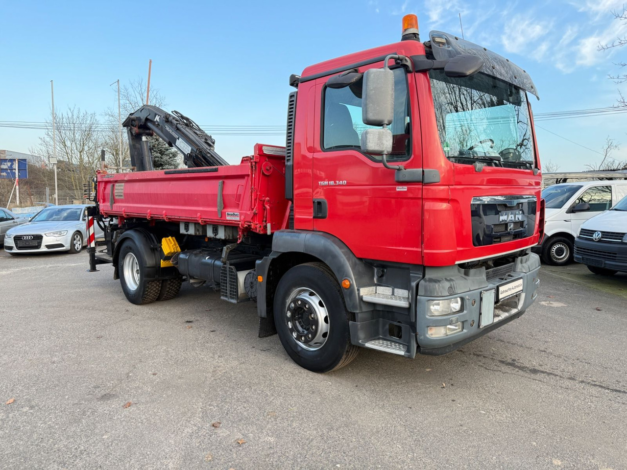 MAN TGM 18.340 Kipper mit Kran - Truk jungkit, Truk derek: gambar 5 MAN TGM 18.340 Kipper mit Kran - Truk jungkit, Truk derek: gambar 5