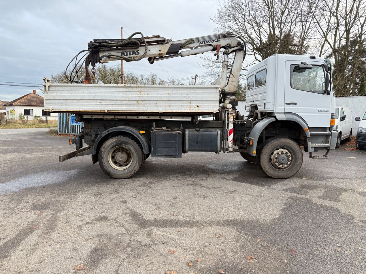 Mercedes-Benz Atego 1828 4x4 Kipper-Kran Atlas - Truk jungkit, Truk derek: gambar 5 Mercedes-Benz Atego 1828 4x4 Kipper-Kran Atlas - Truk jungkit, Truk derek: gambar 5