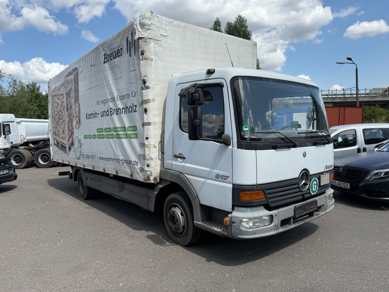 Mercedes-Benz Atego 817 - Truk dengan terpal samping: gambar 2 Mercedes-Benz Atego 817 - Truk dengan terpal samping: gambar 2