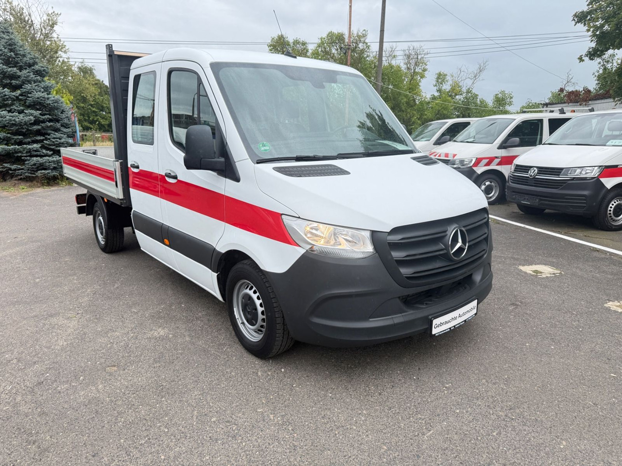 Mercedes-Benz Sprinter 217 Pritsche DoKa - Van flatbed, Van kombi: gambar 2 Mercedes-Benz Sprinter 217 Pritsche DoKa - Van flatbed, Van kombi: gambar 2