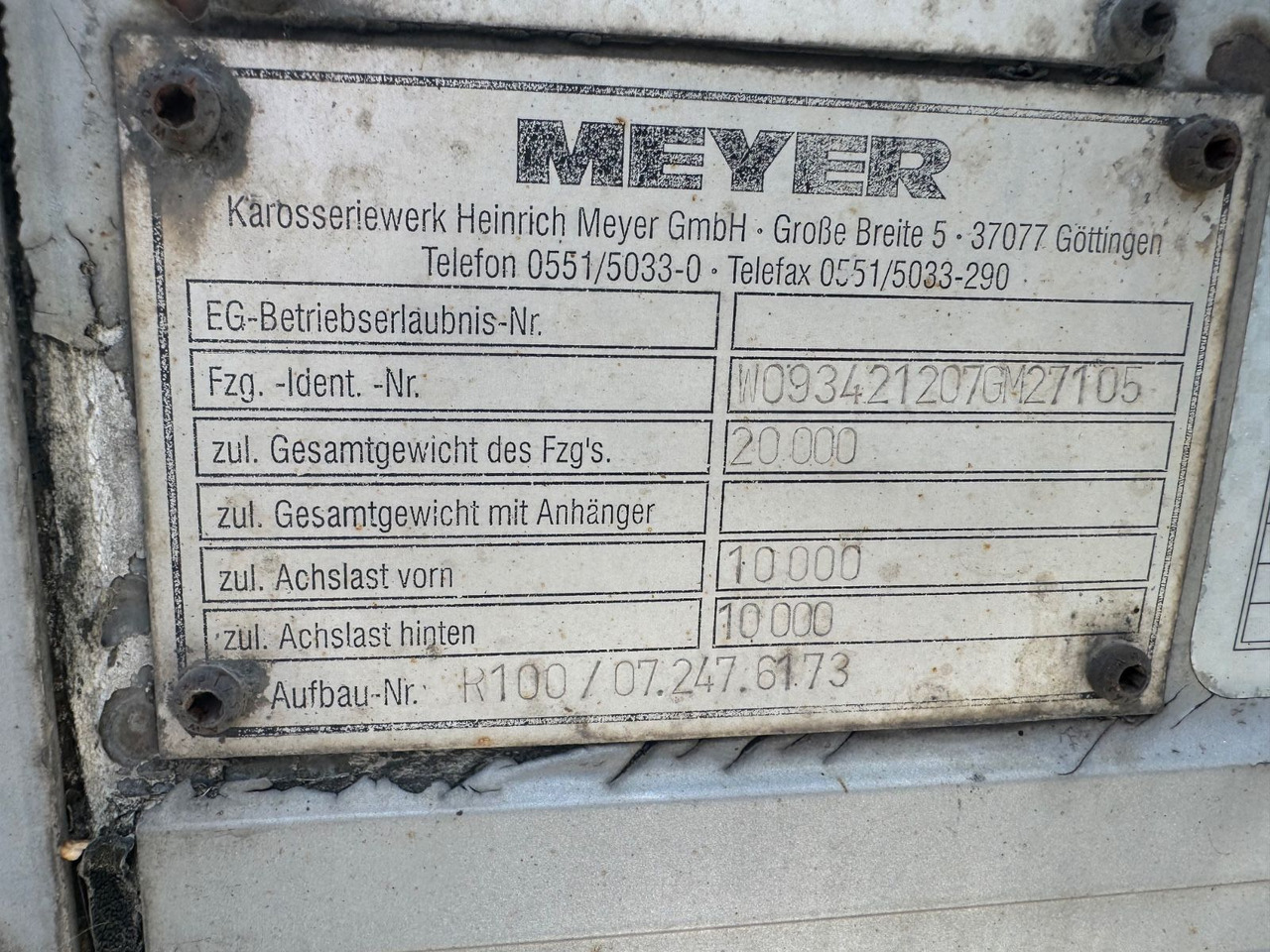 Semi-trailer berpendingin Wagen-Mayer HSK 10-9 mit LBW: gambar 9
