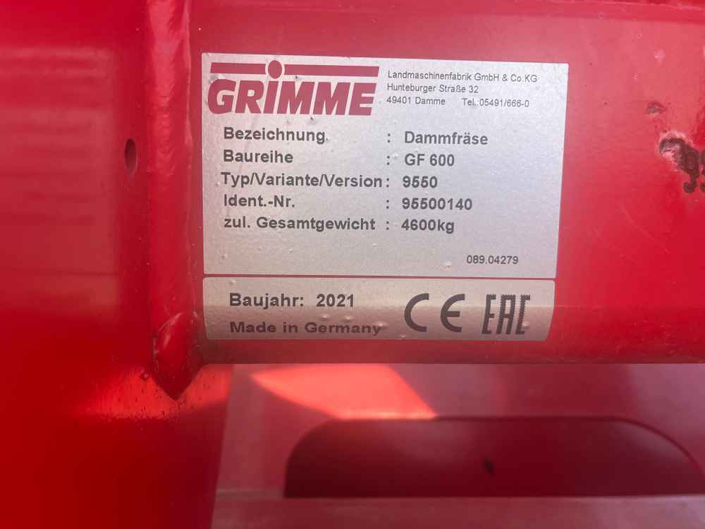 Grimme GF 600 - Mesin budidaya kentang: gambar 3 Grimme GF 600 - Mesin budidaya kentang: gambar 3