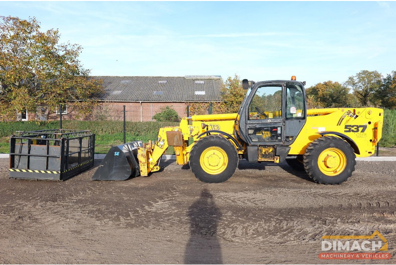 JCB 537 135 JCB verreiker met werkbak op afstandsbediening + nieuwe bak en palletvorken. TOP!! - Telehandler: gambar 1 JCB 537 135 JCB verreiker met werkbak op afstandsbediening + nieuwe bak en palletvorken. TOP!! - Telehandler: gambar 1