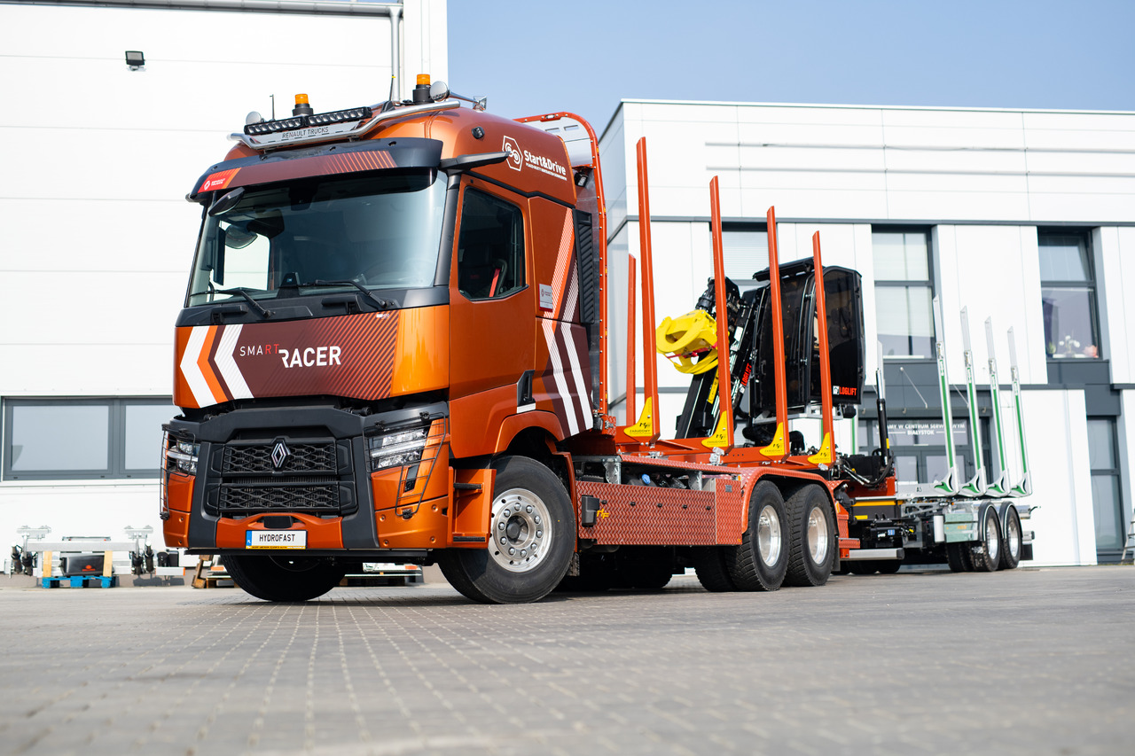 RENAULT TRUCKS C P6X4 Zabudowa do transportu drewna / Timber transport truck / Holztransportwagen/Camion de transport lemn - Truk logging, Truk listrik: gambar 4 RENAULT TRUCKS C P6X4 Zabudowa do transportu drewna / Timber transport truck / Holztransportwagen/Camion de transport lemn - Truk logging, Truk listrik: gambar 4