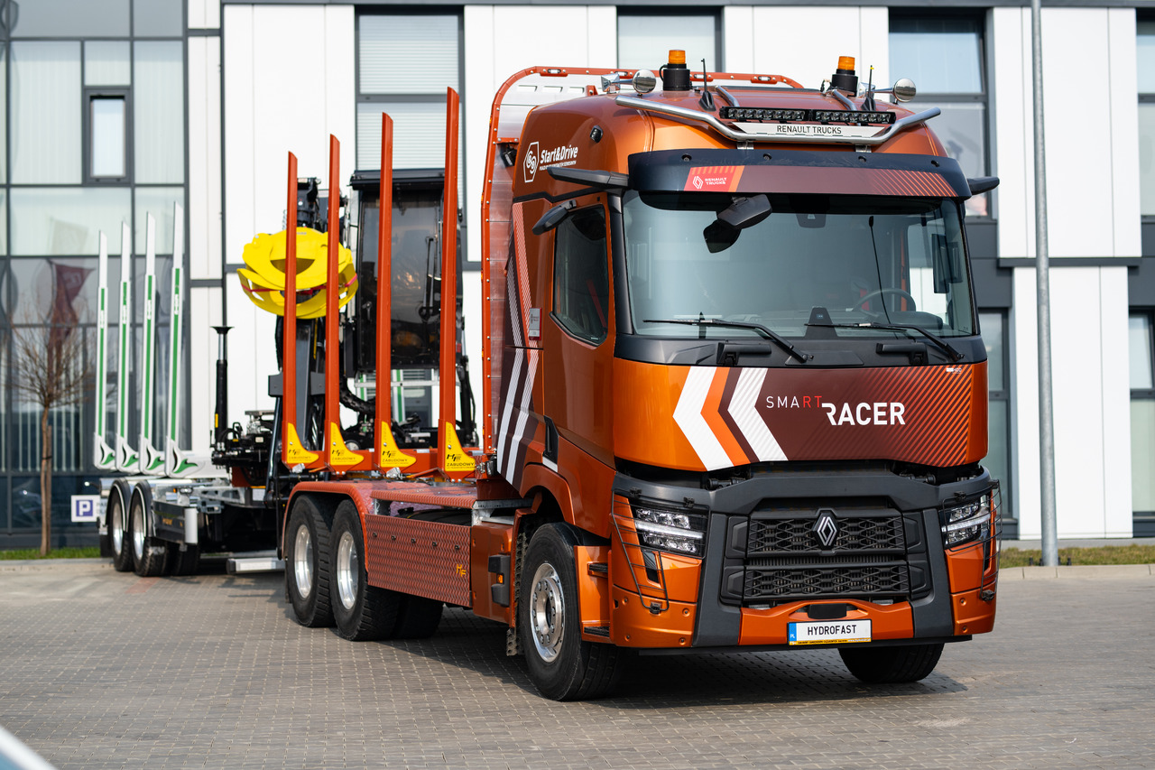 RENAULT TRUCKS C P6X4 Zabudowa do transportu drewna / Timber transport truck / Holztransportwagen/Camion de transport lemn - Truk logging, Truk listrik: gambar 3 RENAULT TRUCKS C P6X4 Zabudowa do transportu drewna / Timber transport truck / Holztransportwagen/Camion de transport lemn - Truk logging, Truk listrik: gambar 3
