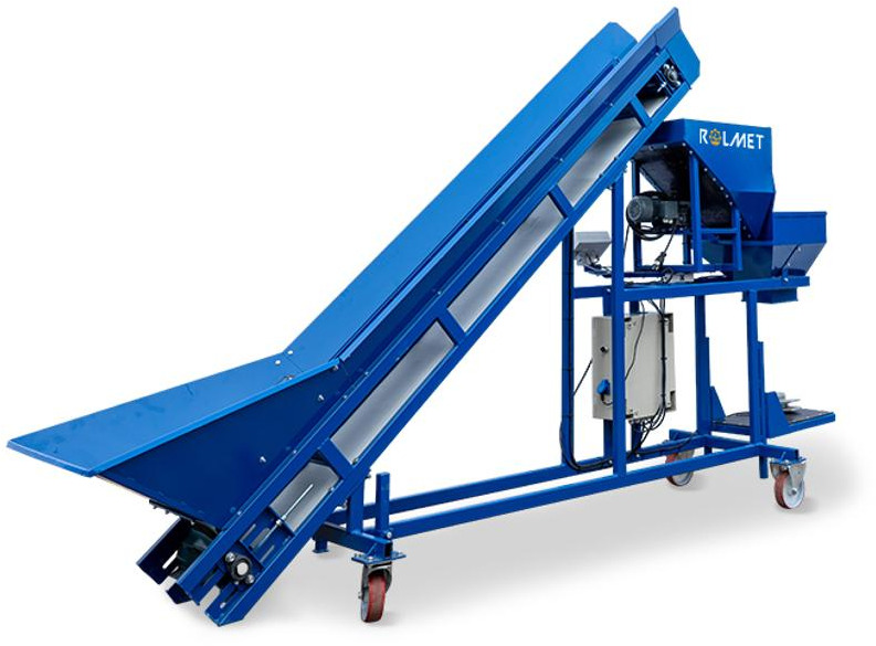 ROLMET Absackwaage / Weighing bagger / Peseuse ensacheuse / Pesatrice / Упаковочная машина с весами / Wagopakowarka WE-1 - Mesin budidaya kentang: gambar 4 ROLMET Absackwaage / Weighing bagger / Peseuse ensacheuse / Pesatrice / Упаковочная машина с весами / Wagopakowarka WE-1 - Mesin budidaya kentang: gambar 4