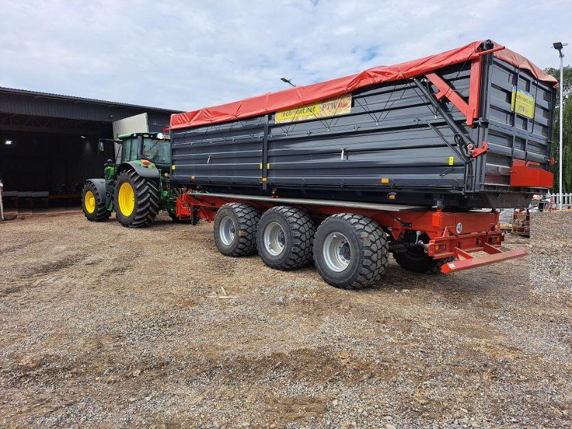 Trailer jungkit pertanian/ Tempat sampah baru Techmont Anhänger / Trailer / Remorque / Rimorchio / Прицеп / Przyczepa tridem PTW 21 t: gambar 6