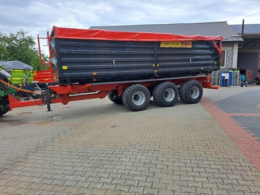 Trailer jungkit pertanian/ Tempat sampah baru Techmont Anhänger / Trailer / Remorque / Rimorchio / Прицеп / Przyczepa tridem PTW 21 t: gambar 8
