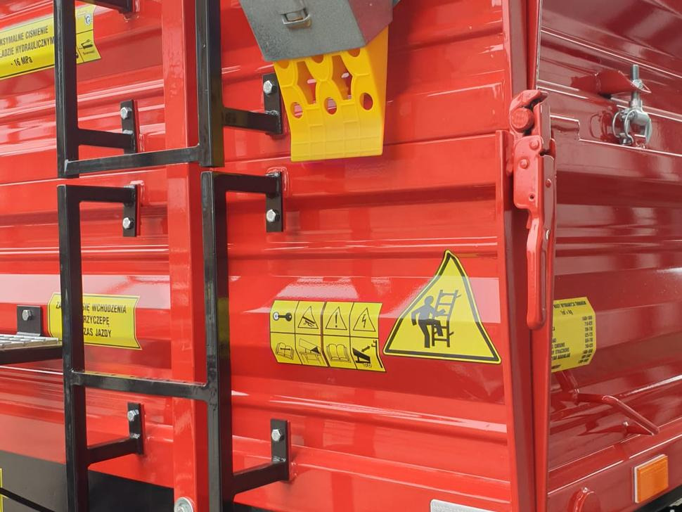 Trailer jungkit pertanian/ Tempat sampah baru Techmont Anhänger / Trailer / Remorque / Rimorchio / Прицеп двухосный тандем / Przyczepa tandem PTTCW 310 10 t: gambar 21