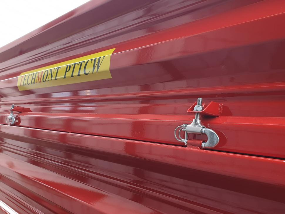 Trailer jungkit pertanian/ Tempat sampah baru Techmont Anhänger / Trailer / Remorque / Rimorchio / Прицеп двухосный тандем / Przyczepa tandem PTTCW 310 10 t: gambar 12