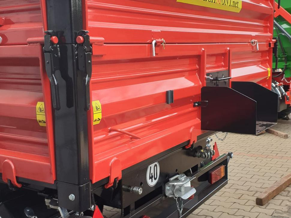 Trailer jungkit pertanian/ Tempat sampah baru Techmont Anhänger / Trailer / Remorque / Rimorchio / Прицеп двухосный тандем / Przyczepa tandem PTTCW 310 10 t: gambar 13