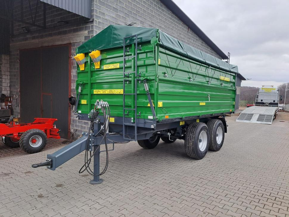 Trailer jungkit pertanian/ Tempat sampah baru Techmont Anhänger / Trailer / Remorque / Rimorchio / Прицеп двухосный тандем / Przyczepa tandem PTTCW 310 10 t: gambar 30