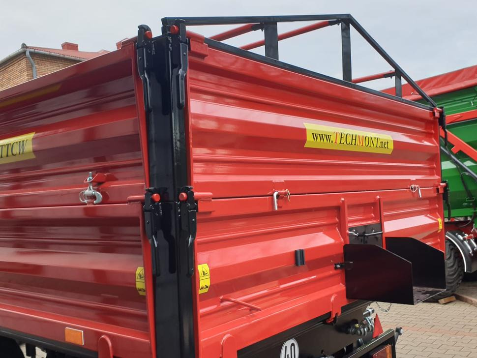 Trailer jungkit pertanian/ Tempat sampah baru Techmont Anhänger / Trailer / Remorque / Rimorchio / Прицеп двухосный тандем / Przyczepa tandem PTTCW 310 10 t: gambar 16