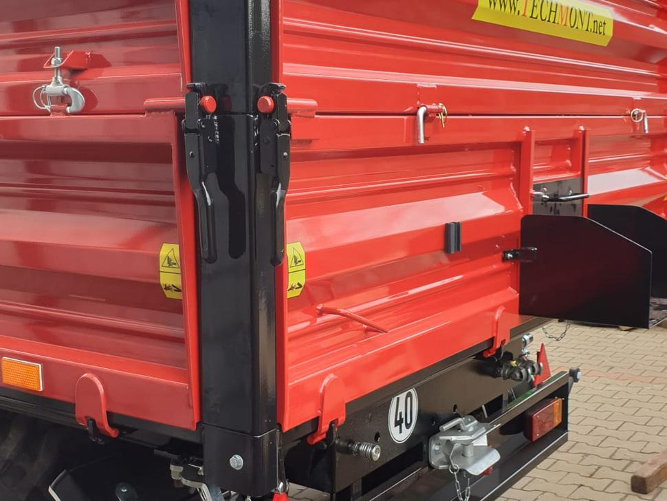 Trailer jungkit pertanian/ Tempat sampah baru Techmont Anhänger / Trailer / Remorque / Rimorchio / Прицеп двухосный тандем / Przyczepa tandem PTTCW 310 10 t: gambar 17