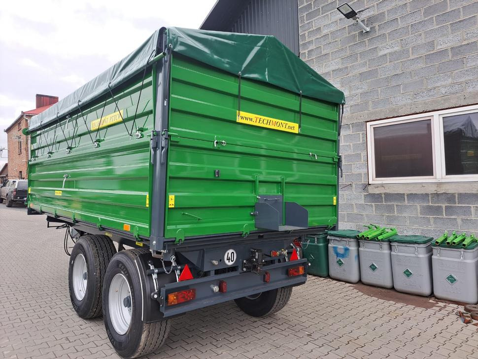 Trailer jungkit pertanian/ Tempat sampah baru Techmont Anhänger / Trailer / Remorque / Rimorchio / Прицеп двухосный тандем / Przyczepa tandem PTTCW 310 10 t: gambar 28