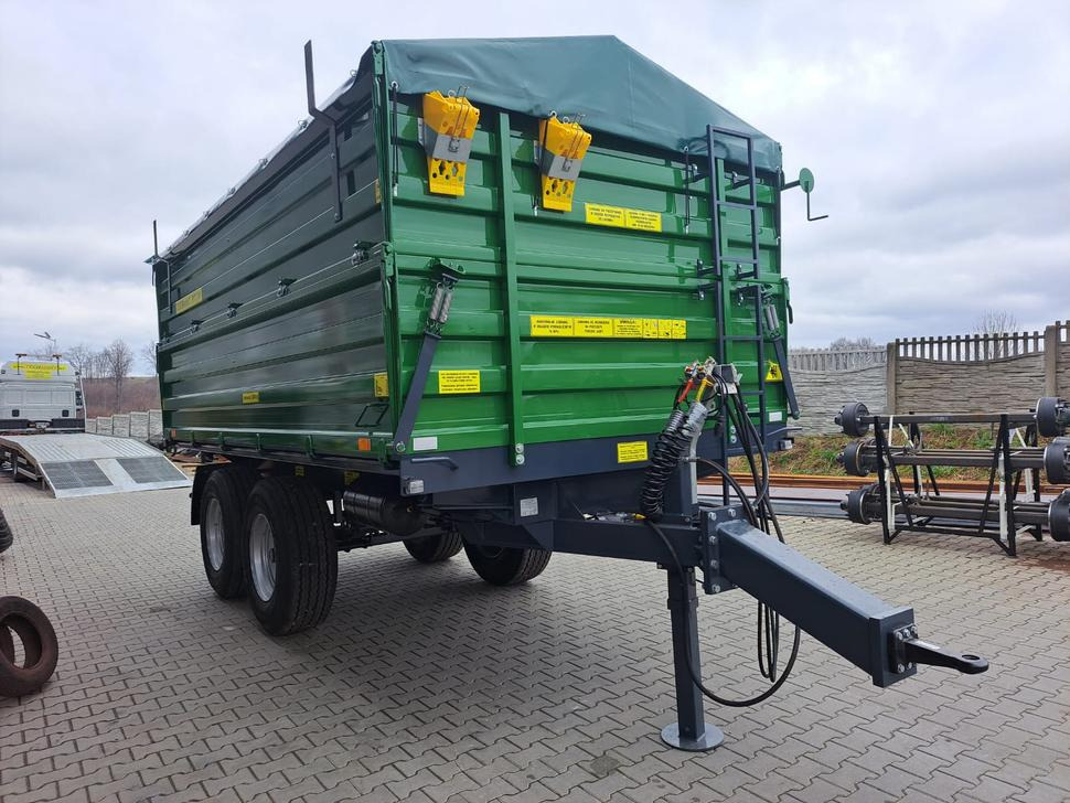 Trailer jungkit pertanian/ Tempat sampah baru Techmont Anhänger / Trailer / Remorque / Rimorchio / Прицеп двухосный тандем / Przyczepa tandem PTTCW 310 10 t: gambar 27