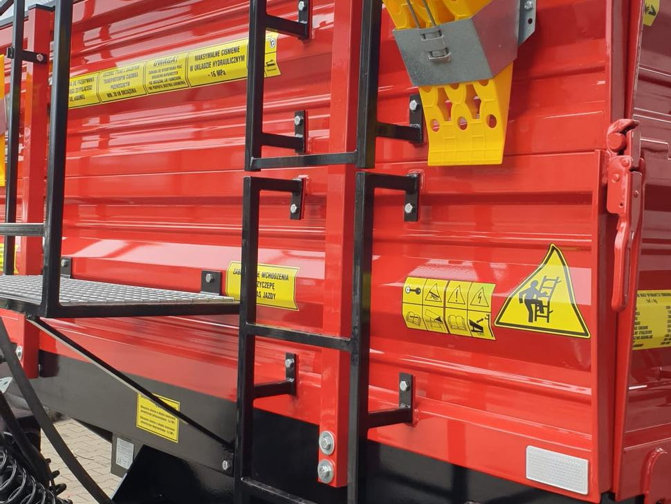 Trailer jungkit pertanian/ Tempat sampah baru Techmont Anhänger / Trailer / Remorque / Rimorchio / Прицеп двухосный тандем / Przyczepa tandem PTTCW 310 10 t: gambar 22