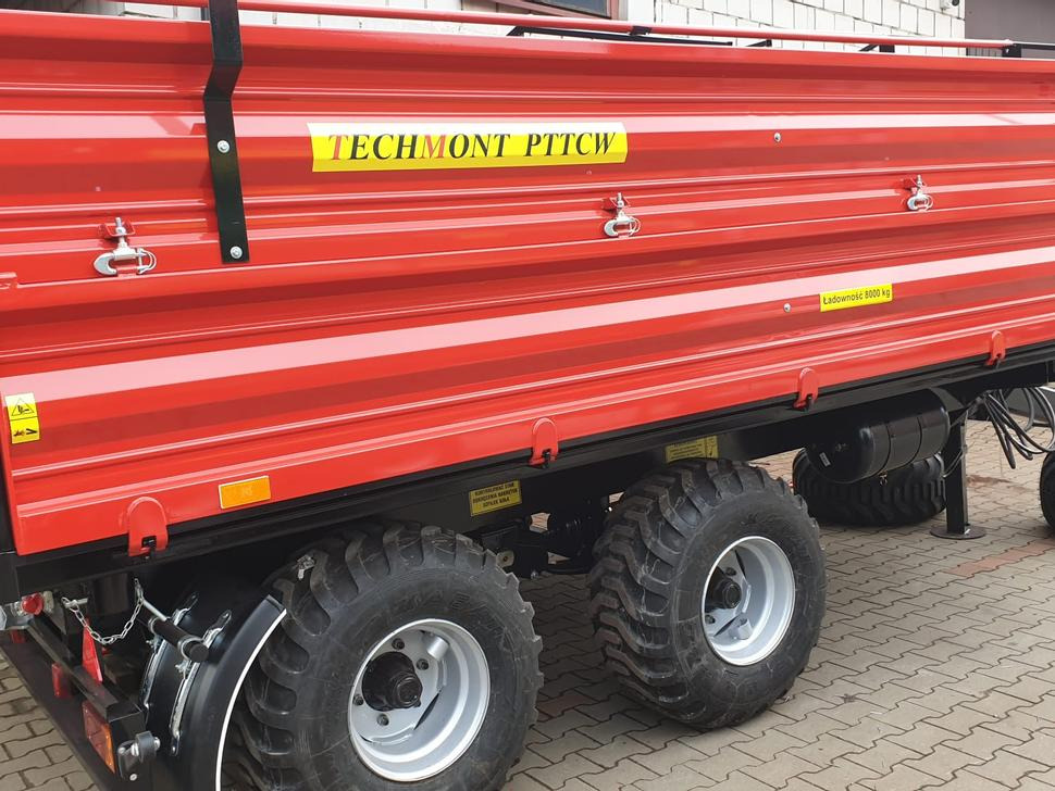 Trailer jungkit pertanian/ Tempat sampah baru Techmont Anhänger / Trailer / Remorque / Rimorchio / Прицеп двухосный тандем / Przyczepa tandem PTTCW 310 10 t: gambar 25