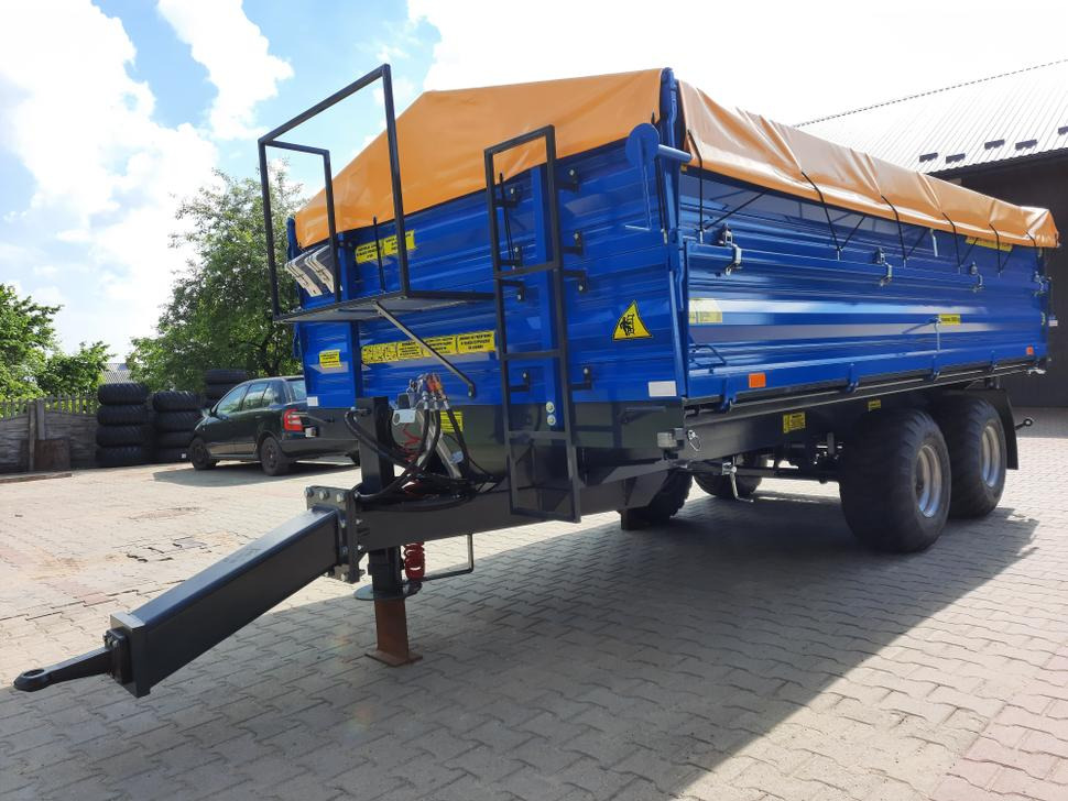 Trailer jungkit pertanian/ Tempat sampah baru Techmont Anhänger / Trailer / Remorque / Rimorchio / Прицеп двухосный тандем / Przyczepa tandem PTTCW 310 10 t: gambar 6