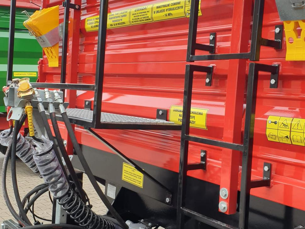 Trailer jungkit pertanian/ Tempat sampah baru Techmont Anhänger / Trailer / Remorque / Rimorchio / Прицеп двухосный тандем / Przyczepa tandem PTTCW 310 10 t: gambar 18