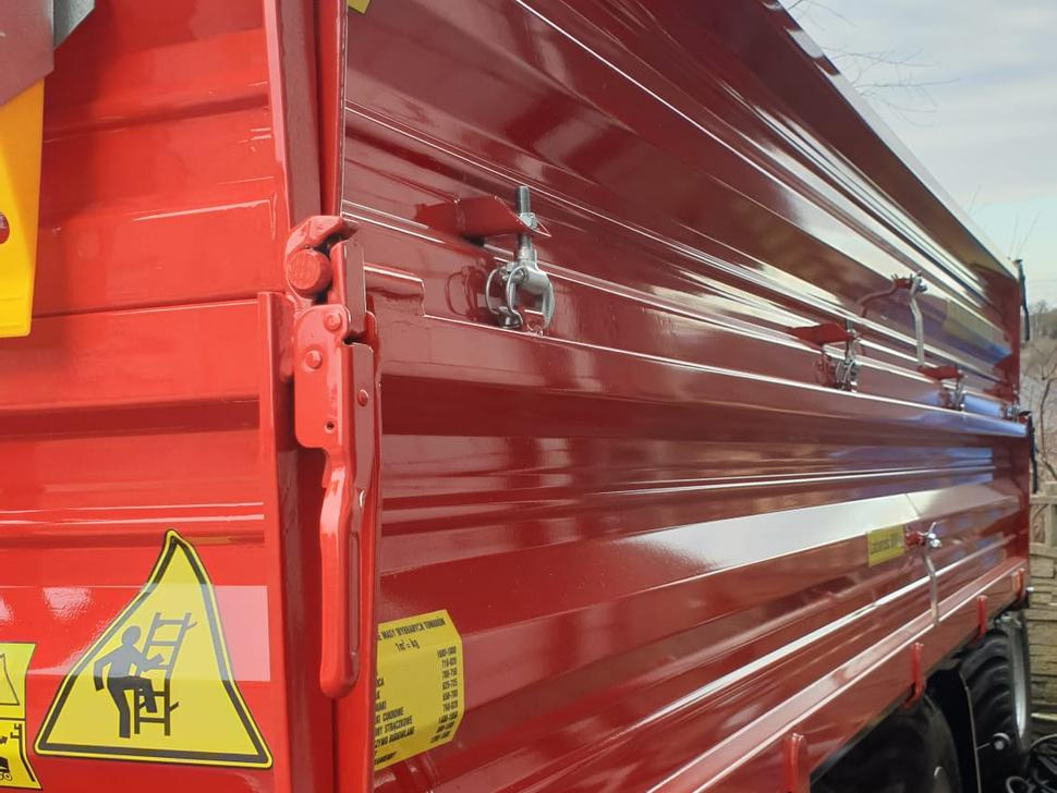 Trailer jungkit pertanian/ Tempat sampah baru Techmont Anhänger / Trailer / Remorque / Rimorchio / Прицеп двухосный тандем / Przyczepa tandem PTTCW 310 10 t: gambar 19