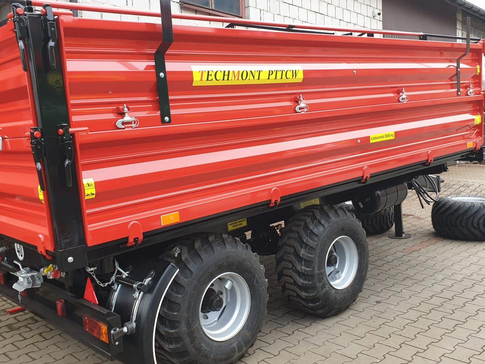 Trailer jungkit pertanian/ Tempat sampah baru Techmont Anhänger / Trailer / Remorque / Rimorchio / Прицеп двухосный тандем / Przyczepa tandem PTTCW 310 10 t: gambar 26