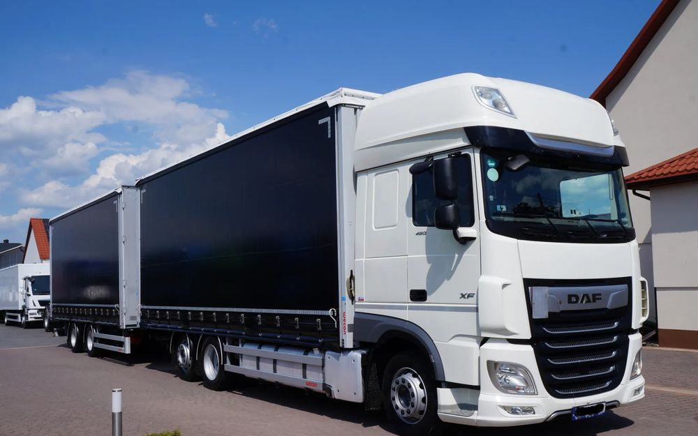 DAF XF 480 EURO 6 ZESTAW TANDEM PRZEJAZDOWY 120 M3 7,7 M + 7,7 M WECON - Truk dengan terpal samping: gambar 1 DAF XF 480 EURO 6 ZESTAW TANDEM PRZEJAZDOWY 120 M3 7,7 M + 7,7 M WECON - Truk dengan terpal samping: gambar 1