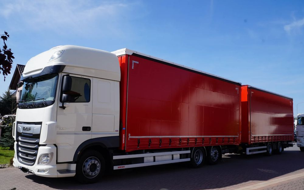 DAF XF 480 EURO 6 ZESTAW TANDEM PRZEJAZDOWY 120 M3 7,8 M + 7,8 M WECON - Truk dengan terpal samping: gambar 2 DAF XF 480 EURO 6 ZESTAW TANDEM PRZEJAZDOWY 120 M3 7,8 M + 7,8 M WECON - Truk dengan terpal samping: gambar 2