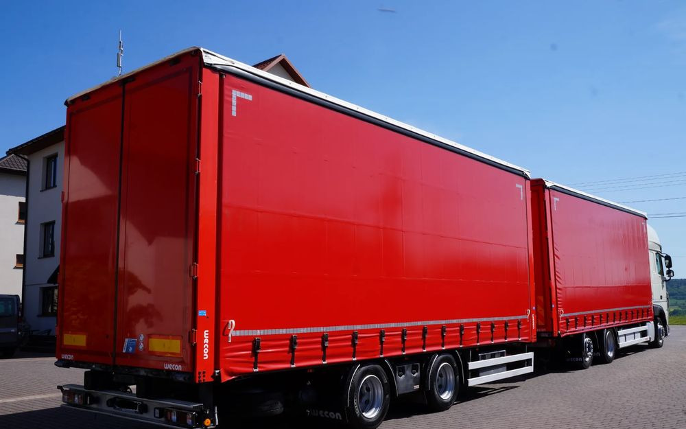 DAF XF 480 EURO 6 ZESTAW TANDEM PRZEJAZDOWY 120 M3 7,8 M + 7,8 M WECON - Truk dengan terpal samping: gambar 4 DAF XF 480 EURO 6 ZESTAW TANDEM PRZEJAZDOWY 120 M3 7,8 M + 7,8 M WECON - Truk dengan terpal samping: gambar 4