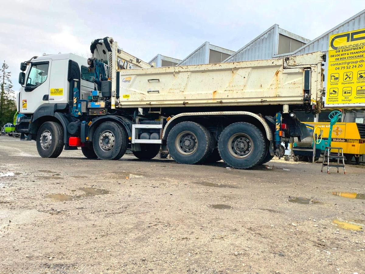 RENAULT KERAX 8x4 520 BIBENNE CIF GRUE CORMACH - Truk jungkit, Truk derek: gambar 3 RENAULT KERAX 8x4 520 BIBENNE CIF GRUE CORMACH - Truk jungkit, Truk derek: gambar 3